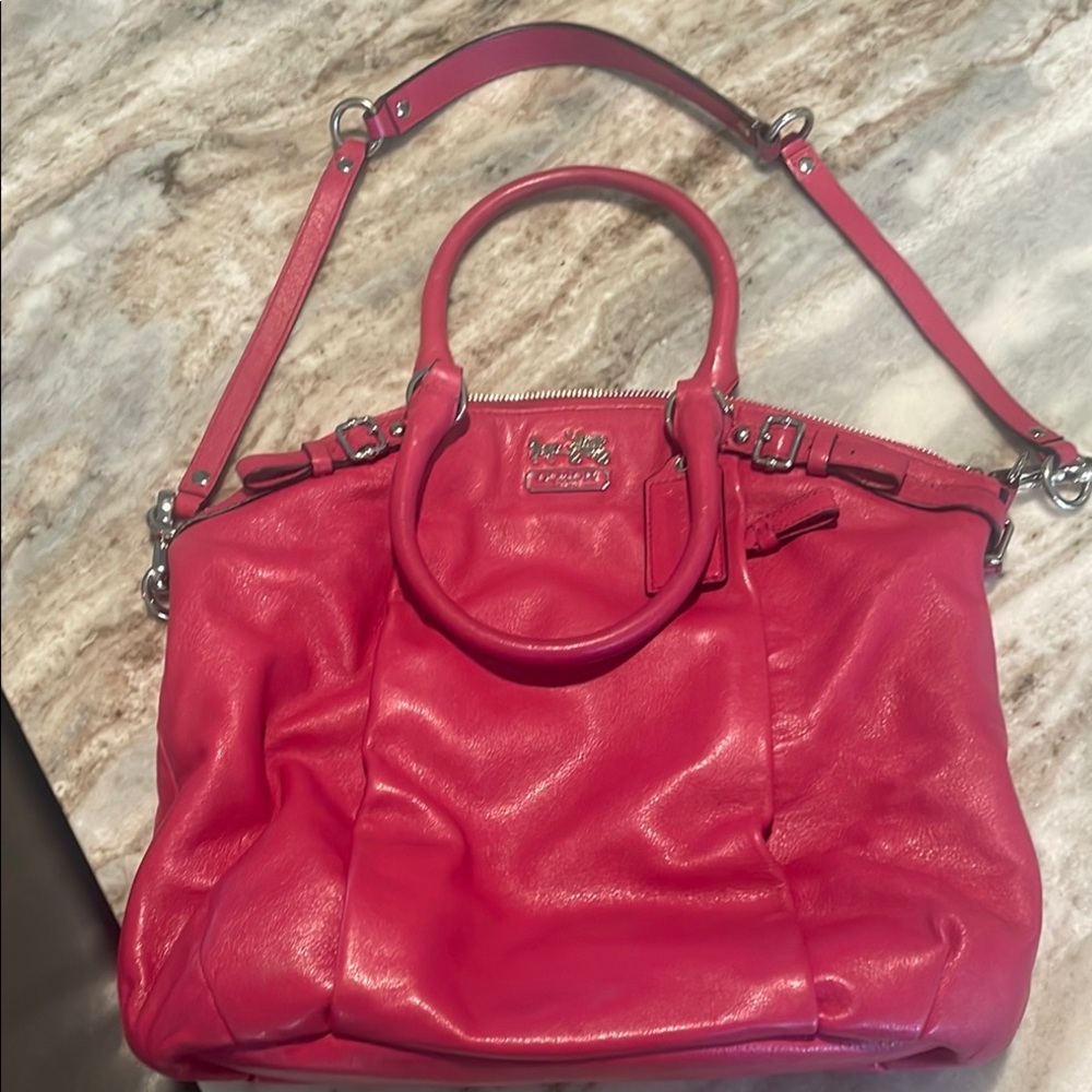 Coach Pink Leather Women's Bag